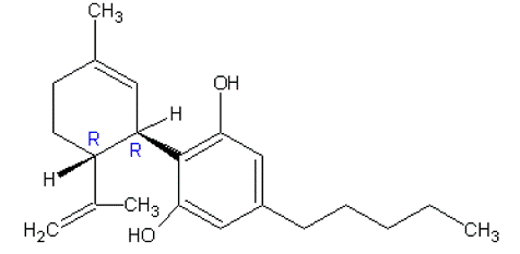 EPIDIOLEX® (cannabidiol) Structural Formula - Illustration