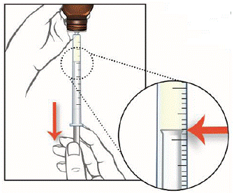 Push the bottle adapter firmly into the bottle. Make sure the bottle adapter is fully inserted. - Illustration