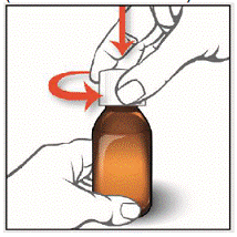 Bottle of EPIDIOLEX oral solution (100 mg/mL) - Illustration