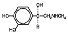 EPIPEN® (epinephrine) - Structural Formula Illustration