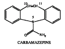 EQUETRO (carbamazepine) Structural Formula Illustration