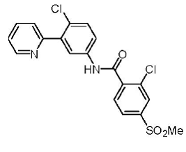 ERIVEDGE® (vismodegib) capsule Structural Formula Illustration