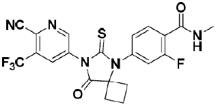  ERLEADA® (apalutamide) Structural Formula - Illustration