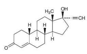 Errin® (norethindrone) Structural Formula Illustration