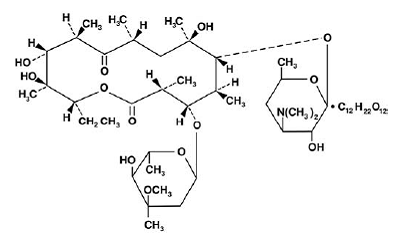 Erythrocin™ Lactobionate - Structural Formula Illustration