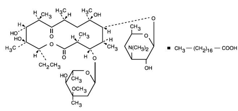 Erythromycin Stearate - Structural Formula Illustration