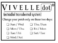 Application Instructions for Vivelle-Dot  - Illustration 1