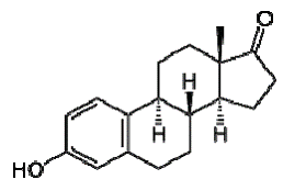 Estrone - Structural Formula Illustration