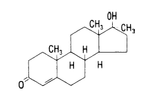 ESTRATEST® H.S.<sup>‡</sup> (Esterified Estrogens and Methyltestosterone) Tablets Structural Formula Illustration