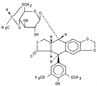 VePesid (etoposide)  Structural formula lilustration