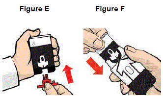 Slide the Trainer for EVZIO all the way back into the white outer case to reset the electronic voice system - Illustration