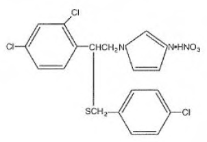 Exelderm® 
  (sulconazole nitrate) Structural Formula Illustration