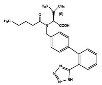 Valsartan - Structural Formula Illustration