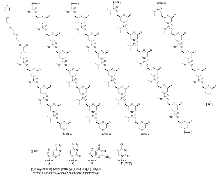 EXONDYS 51 (eteplirsen) - Structural Formula  - Illustration