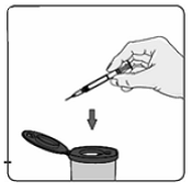 a sharps disposal container - Illustration