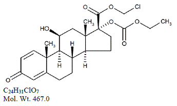 EYSUVIS (loteprednol etabonate) Structural Formula - Illustration