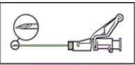 Administer intramuscularly slowly (1-2 minutes/injection)into the buttock(gluteal area).For user convenience, the needle â€˜bevel upâ€™ position is orientated to the lever arm - Illustration