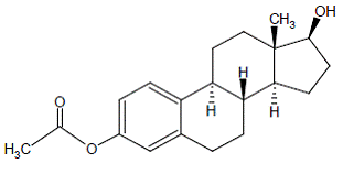 Femring® (estradiol acetate) Structural Formula Illustration