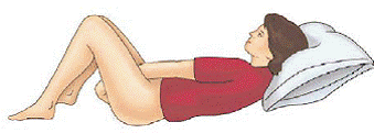 Lying down position - Illustration