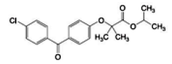 FENOGLIDE (fenofibrate) Structural Formula Illustration