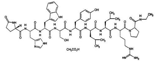 FENSOLVI (leuprolide acetate) Structural Formula - Illustration