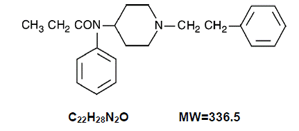 Fentanyl - Structural Formula Illustration