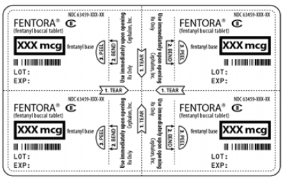 Separate one of the blister units from the blister
    card by tearing apart at the perforations - Illustration