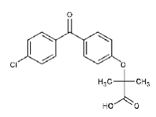 FIBRICOR® (fenofibric acid) Structural Formula Illustration