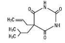 Butalbital - Structural Formula Illustration