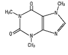 Caffeine - Structural Formula Illustration