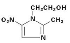 FLAGYL® (metronidazole) Structural Formula Illustration