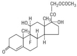 FLUDROCORTISONE ACETATE- fludrocortis one acetate tablet Structural Formula Illustration