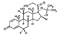   Fluocinolone Acetonide Structural Formula Illustration