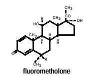 FML FORTE® (fluorometholone ophthalmic suspension, USP) Structural Formula Illustration