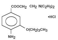 Benoxinate Hydrochloride structural formula illustration