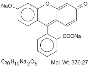 Fluorescein sodium Structural Formula Illustration