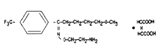 FLUVOXAMINE MALEATE Structural Formula Illustration