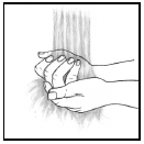  Wash your hands thoroughly - Illustration