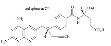 FOLOTYN (pralatrexate) Structural Formula Illustration