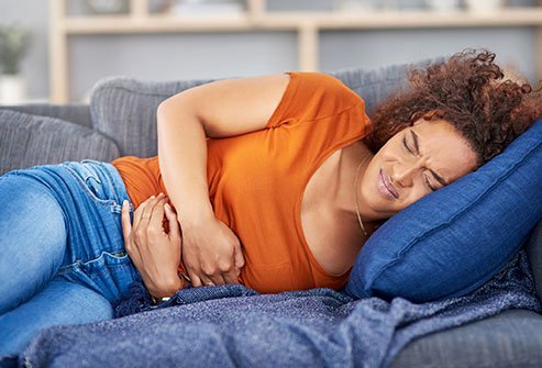 Food poisoning commonly causes stomach cramps.