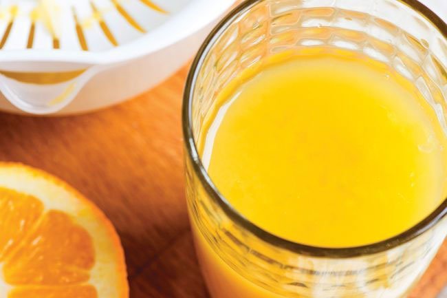 Orange juice supplies potassium, but it is also high in sugar.