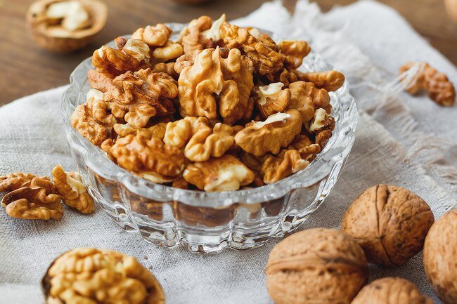 Eating walnuts regularly improves blood vessel health and lowers blood pressure.