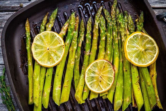 Asparagus is a rich source of inulin, which feeds good gut bacteria and helps keep you regular.