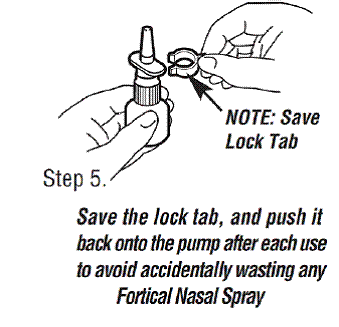 Removing the Lock Tab -  Illustration