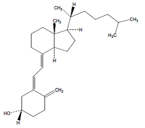 Cholecalciferol - Structural Formula Illustration