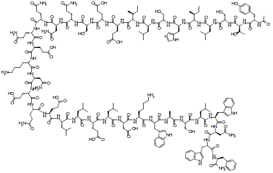 FUZEON® (enfuvirtide) Structural Formula  - Illustration