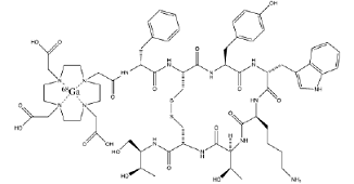 Ga 68 DOTATOC Structural Formula - Illustration