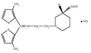 GABITRIL® (tiagabine hydrochloride) Tablets Structural Formula - Illustration