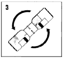 Hold concentrate bottle firmly and at an angle of approximately 45 degrees - Illustration