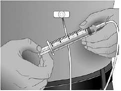 Do not inject GAMUNEX-C into a blood vessel - Illustration